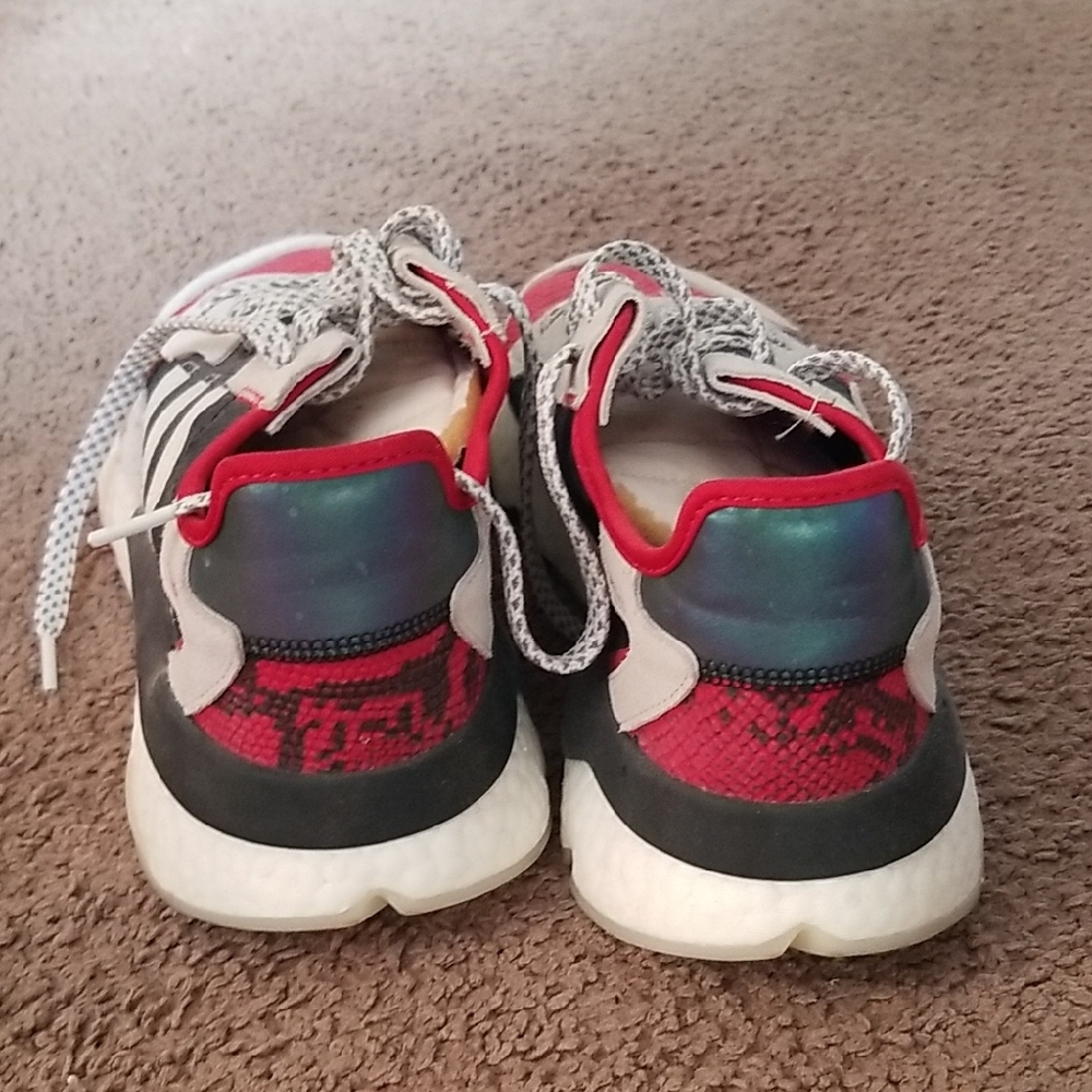 adidas Red and Black Athletic Shoes